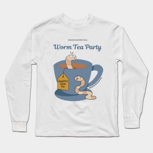 Worm Tea Party Long Sleeve T-Shirt